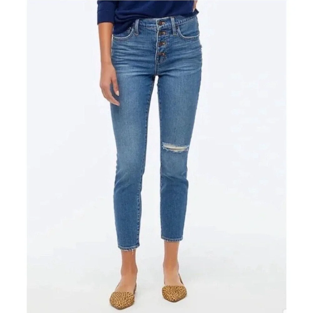 J. Crew Jeans 34 | button fly skinny jeans 34 | LOTS OF STRETCH